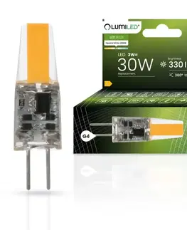 Žiarovky G4; MR11; GU4 Kapsula LED 3W 4000K 840 G4 330lm COB 12V