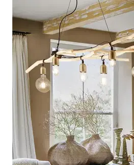 Svietidlá Ideal Lux - Luster na lanku DRIFTWOOD 6xE27/60W/230V guava 180922