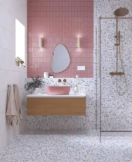 Sprchové dvere Sprchová zástena Walk-in 130 cm SAT zlatá lesklá SATBWI130PRZ SATBWI130PRZ