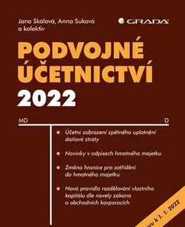 Dane, účtovníctvo Podvojné účetnictví 2022 - Jana Skálová,Anna Suková,Kolektív autorov