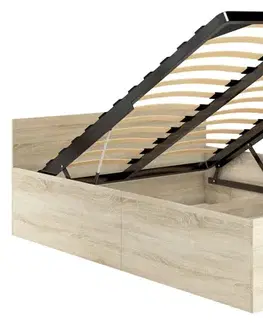Manželské postele Manželská posteľ 120x200 TEREZKA, dub Sonoma