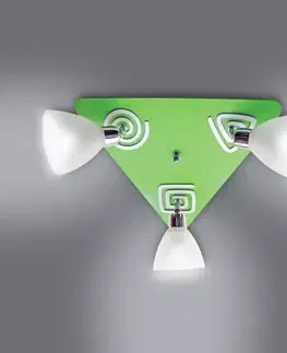 Lampy do detskej izby Lampa K3Z2 zelená PL3