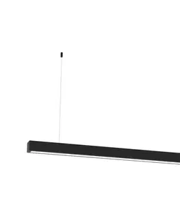 Svietidlá  Luster na lanku LUNGO T8 1xG13/18W/230V čierna MLP8912