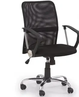 Otočné kreslá Kancelárske kreslo Tony čierna