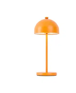 Lampy Stolná lampa oranžová vrátane LED IP54 Nabíjateľná s nabíjacou stanicou - Squirrel