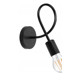 Svietidlá SmartLED Nástenné svietidlo 1xE27/20W/230V čierne 7035