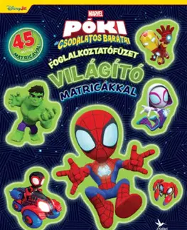 Pre deti a mládež - ostatné Foglalkoztatófüzet világító matricákkal - Póki - 45 menő matricával!