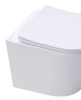 Záchody Wc závesné SAT Infinitio vrátane dosky softclose, zadný odpad SATINF010RREXP SATINF010RREXP