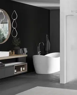 Sprchové dvere MEXEN/S - Kioto L Sprchová zástena WALK-IN 80 x 200, dekor, chróm 800-080-103-01-30
