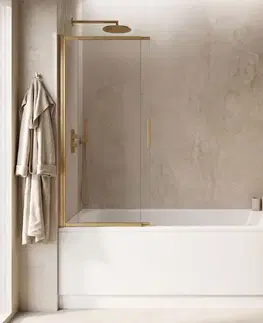 Sprchové dvere REA - Vaňová zástena posuvná Dario Brush Gold 80 REA-W7882