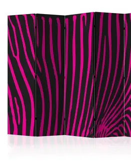 Paravány Paraván Zebra pattern (violet) Dekorhome