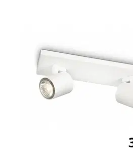 Svietidlá Philips - LED RGBW Stmievateľné bodové svietidlo RUNNER 2xGU10/6,5W/230V biela P1272+2xAI0589