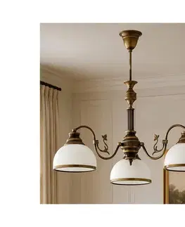 Svietidlá BRILAGI - Stropný luster na tyči TAURUS 3xE27/15W/230V priemer 70 cm bronz 2159