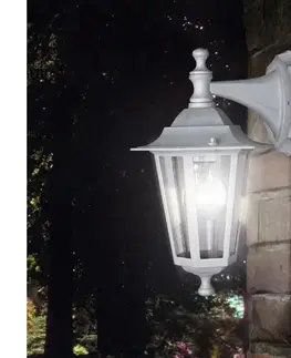 Záhradné lampy EGLO 22462 - Vonkajšie nástenné svietidlo LATERNA 5 1xE27/60W/230V IP44 biela 22462