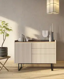 Komody Dig-net nábytok Komoda GALO LG-02 s LED osvetlením