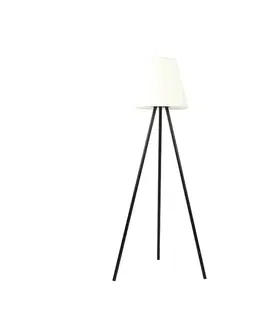 Lampy Moderná vonkajšia stojaca lampa čierna IP44 vrátane LED na solárny pohon - Virginia