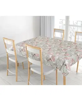 Obrusy Bellatex Obrus Adéla Lilie losos, 120 x 140 cm, 120 x 140 cm