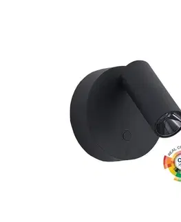 Svietidlá Ideal Lux - LED stmievateľné nástenné bodové svietidlo ELF LED/3W/230V CRI95 čierne 347462