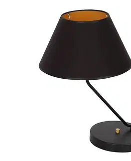Lampy  Stolná lampa VICTORIA 1xE27/60W/230V čierna MLP4914
