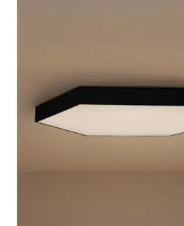 Svietidlá  LED stropné svietidlo LED/200W/230V 3000/4000/6500K priemer 100 cm čierne CL7333