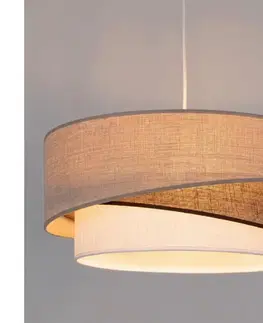 Svietidlá BRILAGI - Luster na lanku ARROW 1xE27/60W/230V priemer 45 cm béžová/hnedá/biela 8590828052869