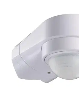 Svietidlá  Vonkajší senzor pohybu infračervený 240° 600W/230V IP65 biela 6613