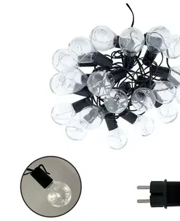 LED osvetlenie  LED vonkajšia dekoratívna reťaz 20xLED/0,075W/230V 5,8 m IP44 čierna 034 0001077