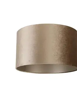 Tienidlo na lampu Zamatový tienidlo taupe 35/35/20