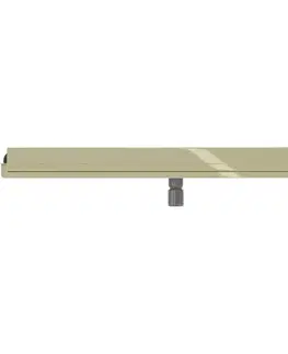Sprchovacie kúty MEXEN - Flat Wall žľab k stene 2v1 90 cm zlatý 1530090