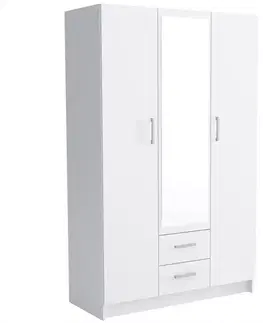 Šatníkové skrine Skriňa Pino 1 biely