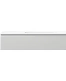 Kúpeľňový nábytok MEXEN/S - Orio kúpeľňová skrinka 120 cm s umývadlom Otis, 1 šuplík, šedá mat/biela mat 91A10-12023-1-BF62-W18M01