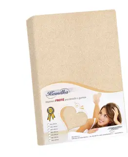 Plachty Bellatex Froté prestieradlo Kamilka svetlobéžová, 140 x 200 cm