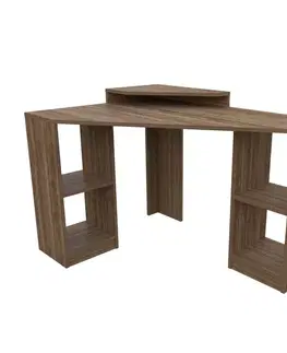 Písacie stoly Písací stôl Floating - Walnut