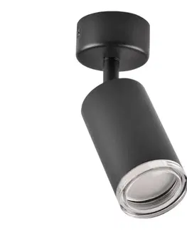 Svietidlá  Kúpeľňové bodové svietidlo TURYN 1xGU10/10W/230V IP44 čierna 324702