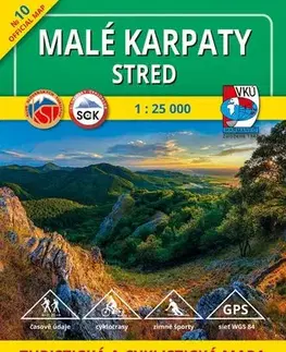Slovensko a Česká republika Malé Karpaty - Stred - TM 10 - 1: 25 000, 3. vydanie - Kolektív autorov