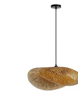 Svietidlá  08269L - Luster na lanku HILO 1xE27/40W/230V pr. 60 cm bambus 08269L
