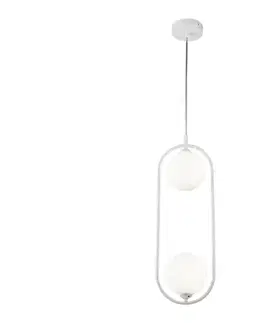 Svietidlá Maytoni MOD013PL-02W - Luster na lanku RING 2xG9/25W/230V biela MOD013PL-02W