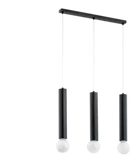 Svietidlá  Luster na lanku TWISTER 3xE27/60W/230V čierna 62271