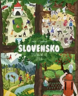 Leporelá, krabičky, puzzle knihy Slovensko - Spoznajme ho spolu - Lucia Čermáková,Samuel Marec