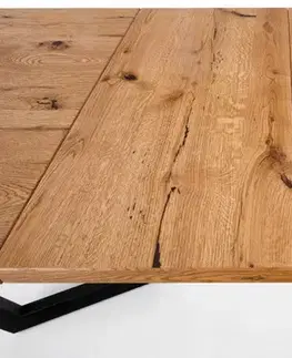 Jedálenské stoly Rozkladací jedálenský stôl MASSIVE Halmar