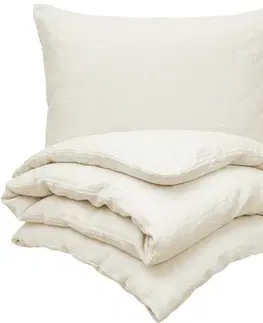 Obliečky 4Home Detské mušelínové obliečky do postieľky Cream, 100 x 135 cm, 40 x 60 cm