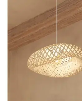 Svietidlá Atmosphera - Luster na lanku BEDDY 1xE27/40W/230V bambus 195336