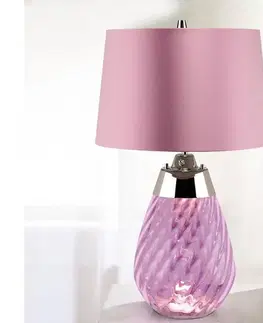 Lampy Elstead LENA-TL-S-PLUM - LED Stolná lampa LENA 1xE27/60W/230V + 1xGU10/7W ružová LENA-TL-S-PLUM