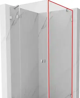 Sprchovacie kúty MEXEN - LUNAR walk-in 80x200 cm 8mm transparent pravá 830-080-000-00-00-P