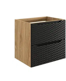 Skrinky do kúpeľne ArtCom Skrinka pod umývadlo OCEAN Black 82-60-2S | 60 cm