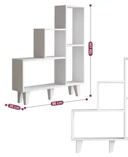 Knižnice Knižnica Nisa - White
