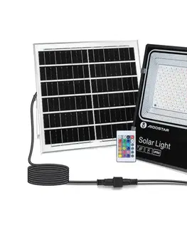 LED osvetlenie  B.V.  - LED RGB Stmievateľný solárny reflektor LED/200W/3,2V IP66 + DO B1020133H