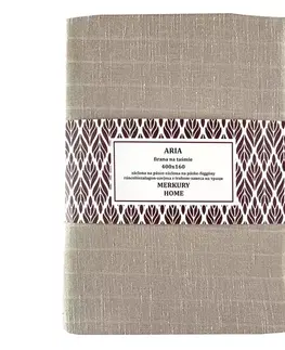 Záclony do obývačky Záclona na páske  ARIA polyester béžová 400x160 Merkury Home