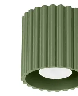 Svietidlá   SL.1794 - Bodové svietidlo AURA 1xGU10/10W/230V 10 cm zelené SL.1794