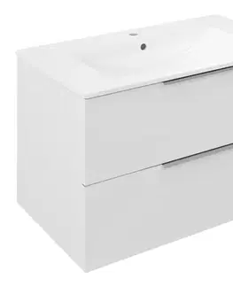 Kúpeľňový nábytok SAPHO - CIRASA umývadlová skrinka 79,8x52x46cm, biela lesk CR801-3030